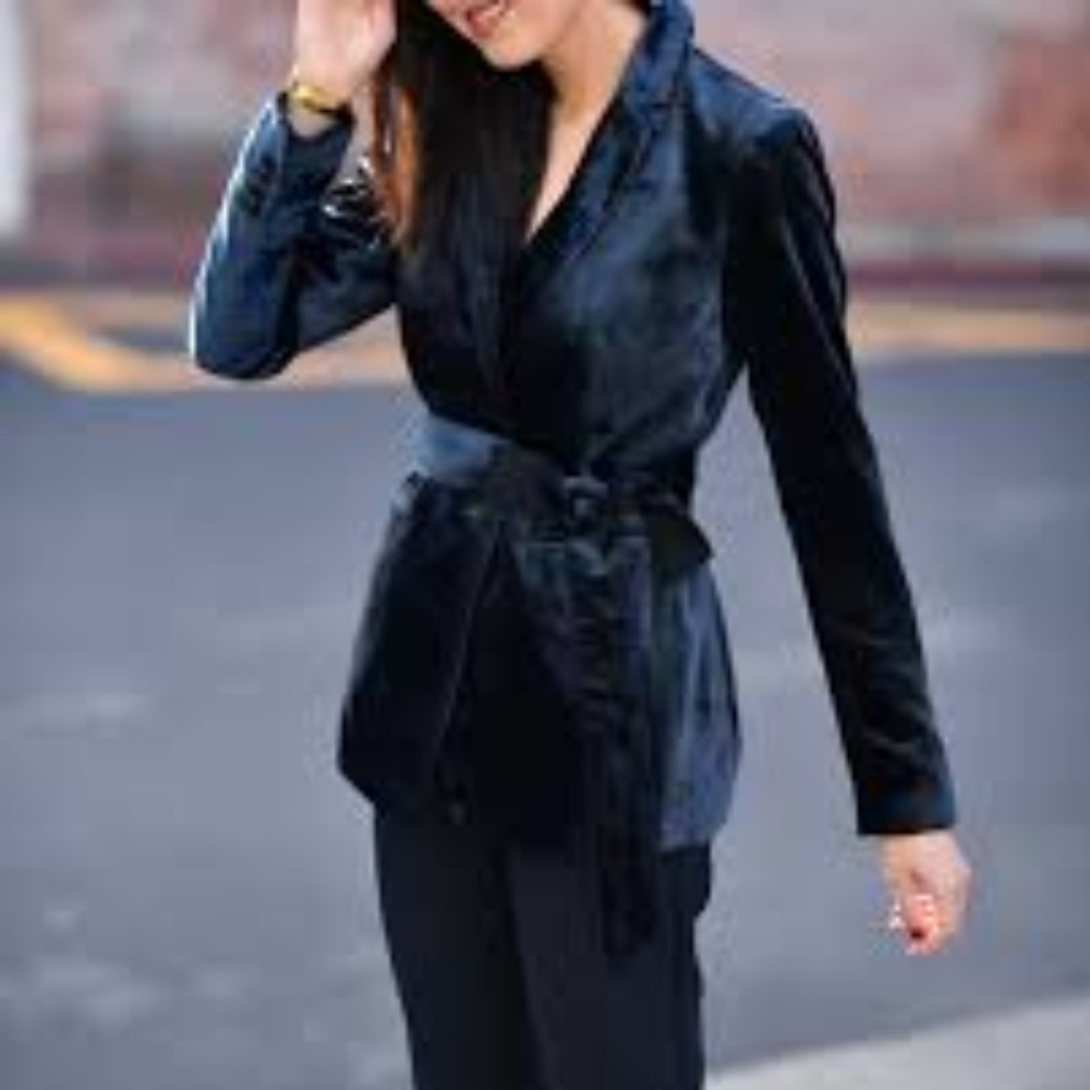 NWT Midnight Blue Velvet Suit from Ann Taylor